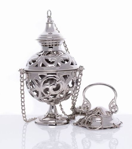 Trybularz kadzielnica kościelna niklowana CE-1021N sklep z artykułami kościelnymi