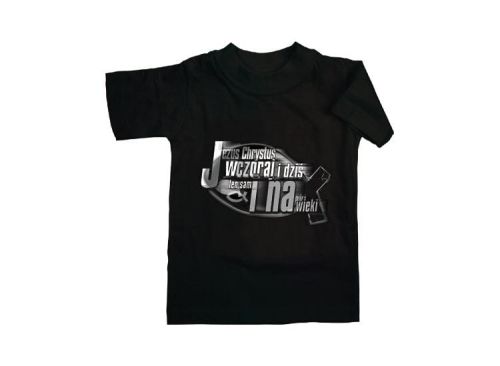 Koszulka religijna T-Shirt Jezus Chrystus wczoraj i dziś ten sam i na wieki e-religijne.pl
