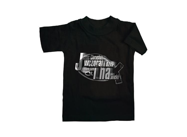 Koszulka religijna T-Shirt Jezus Chrystus wczoraj i dziś ten sam i na wieki e-religijne.pl