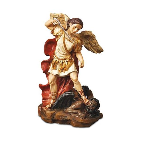 Duża figura Świętego Michała Archanioła o wysokości 30 cm