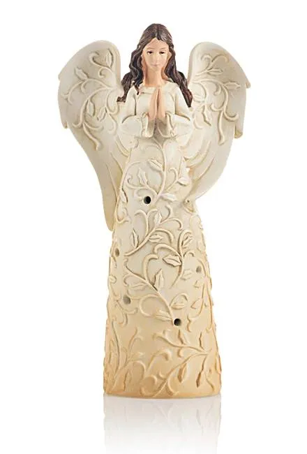 Anioł modlący figurka podświetlana 15 cm KWA15253