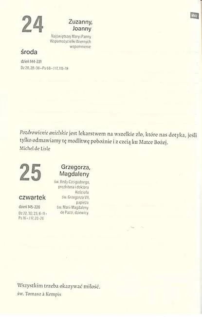 Kalendarz - terminarz na 2023. Najpiękniejsze słowa świętych i doktorów Kościoła Esprit wydawnictwo