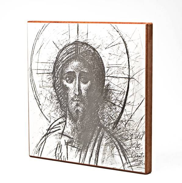 Ikona Chrystus Pantokrator - szkic Kiko Argüello 20 x 20 cm sklep chrześcijanski neokatechumenat