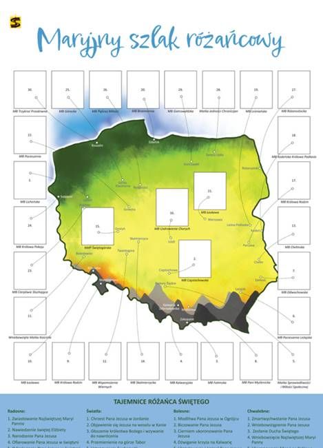 Maryjny szlak różańcowy. Sprawdziany kontrolki na nabożeństwa różańcowe 2022 wydawnictwo św. Stanisława w Krakowie