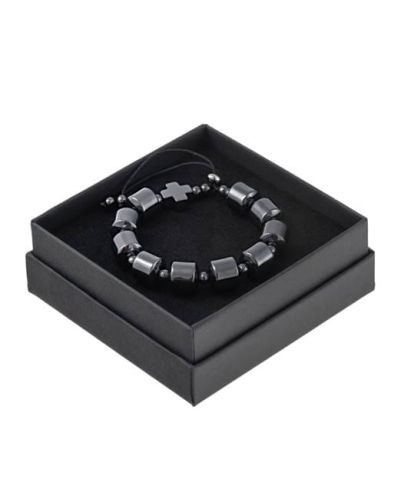 Różaniec na rękę z hematytu w prezentowym pudełku BC2027 księgarnia chrześcijańska różaniec modlitwy