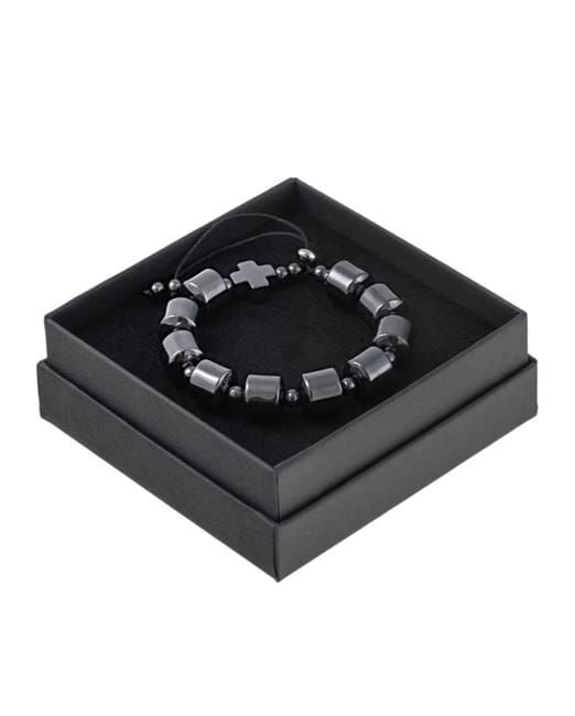 Różaniec na rękę z hematytu w prezentowym pudełku BC2027 księgarnia chrześcijańska różaniec modlitwy