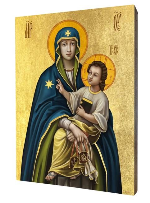 Ikona złocona Matka Boża Szkaplerzna z Czernej sklep upominki religijne księgarnia