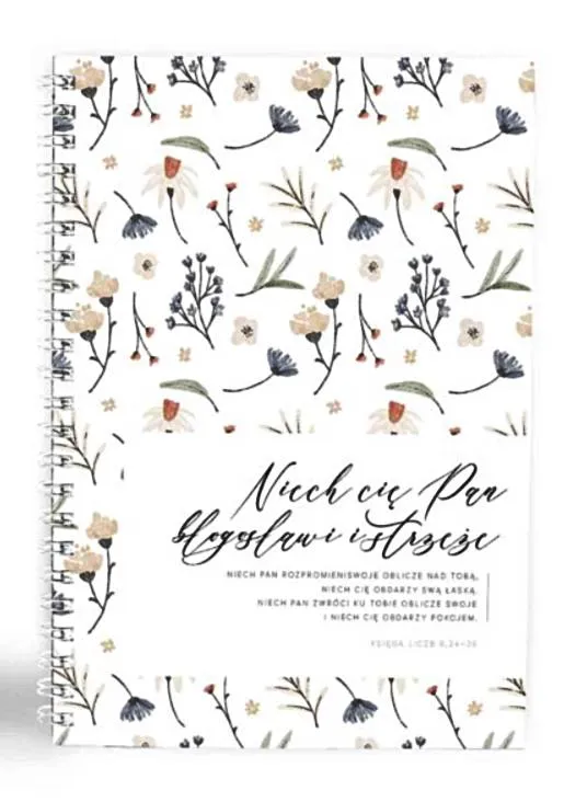 Zeszyt - notatnik chrześcijański - "Niech cię Pan błogosławi i strzeże" księgarnia chrześcijańska sklep