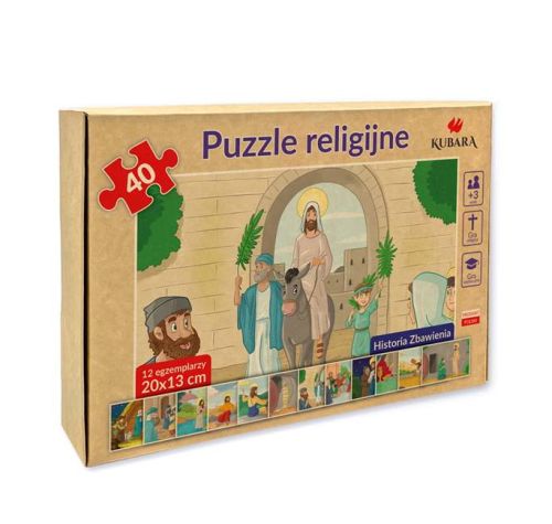 Sklep chrześcijański - Puzzle "Historia Zbawienia" - zestaw 12 obrazków