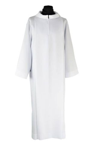 Alba dla ministranta lektora z golfem i zamkiem pod szyją K1 sklep z liturgicznymi szatami