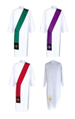 Stuły diakońskie we wszystkich kolorach liturgicznych zestaw księgarnia religijna sklep liturgiczny