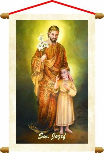 Obraz Świętego Józefa na zwoju 42 x 60 księgarnia religijna sklep