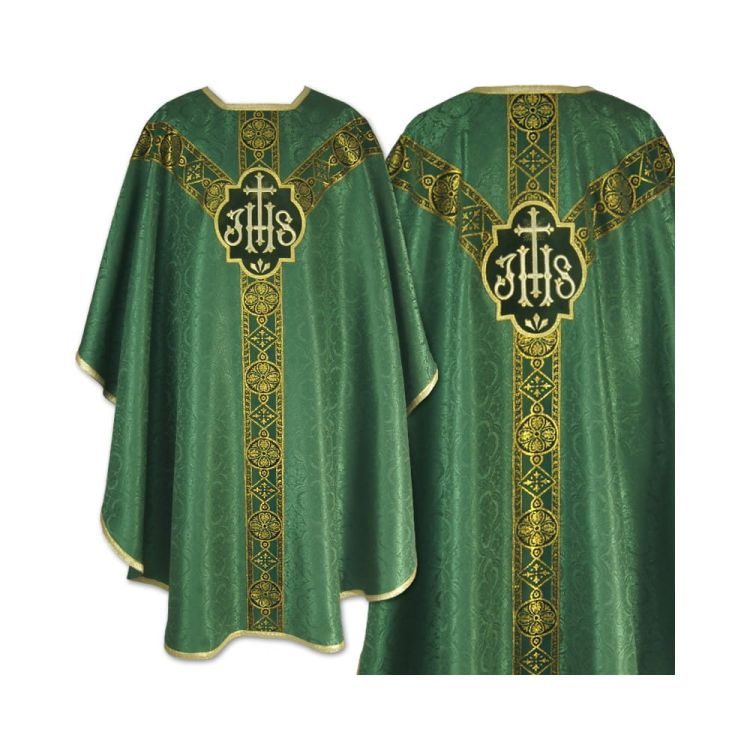 Sklep producent szat liturgicznych KORBIK: Zielony ornat gotycki K299