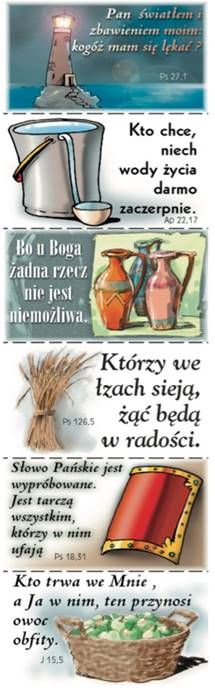Sklep chrześcijański: Naklejki z biblijnym cytatem (3)