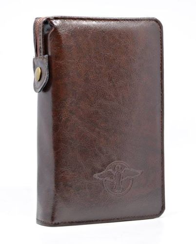 Edycja Świętego Pawła - okładka na Biblię Etui okładka na Biblię "z rybką" średni format brązowa