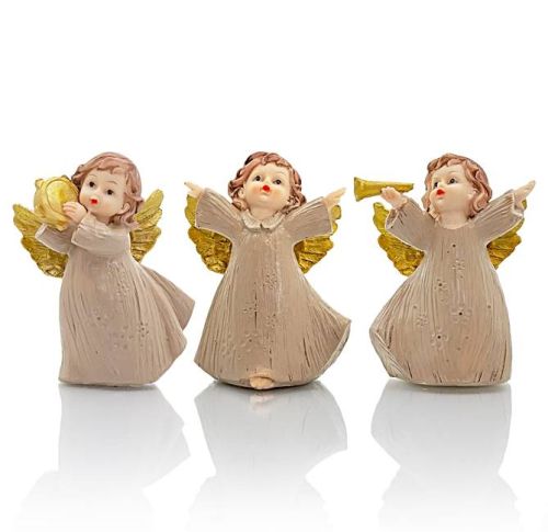 Aniołki - 3 figurki z instrumentami 11 cm ZESTAW XQ771 sklep z dewocjonaliami
