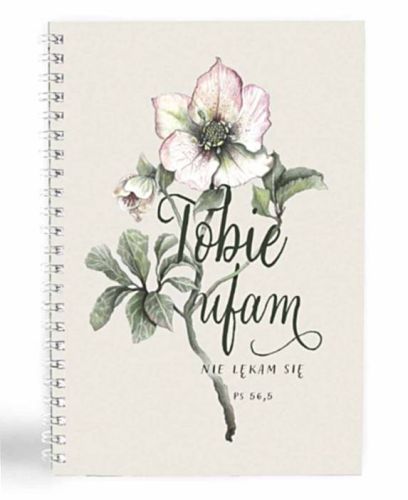 Zeszyt - notatnik chrześcijański - "Tobie ufam, nie lękam się" Ps 56,5 księgarnia religijna sklep