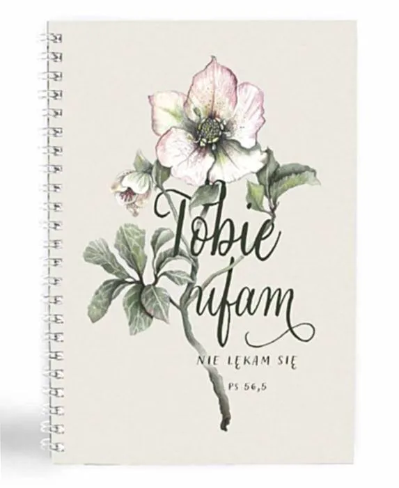 Zeszyt - notatnik chrześcijański - "Tobie ufam, nie lękam się" Ps 56,5 księgarnia religijna sklep