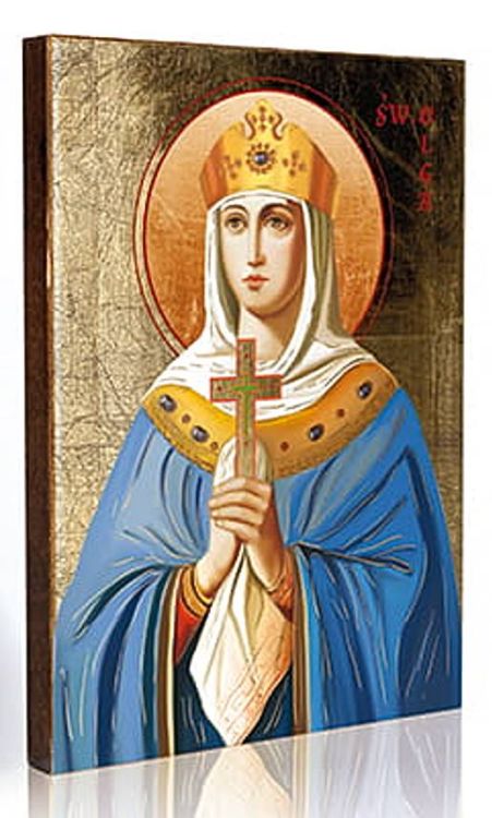 Ikona Świętej Olgi - patronki wdów i osób nawróconych chrześcijański sklep z ikonami i obrazami religijnymi
