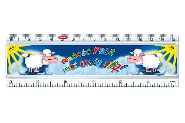 Chrześcijański sklep z gadżetami: Linijka "Radość Pana jest moją siłą!"