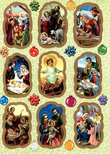Naklejki świąteczne religijne Boże Narodzenie - BN12 księgarnia religijna sklep