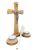 Zestaw do przyjęcia księdza po kolędzie- krzyż ze świecami i kropidłem KK001-J19cm - jak przebiega wizyta księdza?