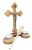 Zestaw na wizytę duszpasterską - krzyżyk, świece, kropidło KK003-J19 cm księgarnia religijna sklep
