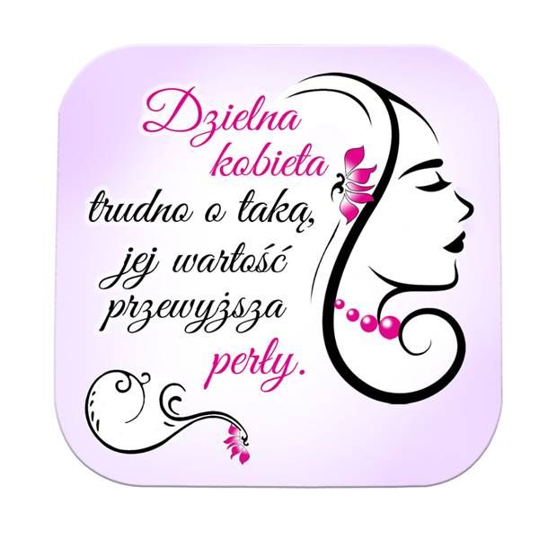 Sklep z artykułami religijnymi: Podkładka pod kubek korkowa z cytatem z Biblii "Dzielna kobieta, trudno o taką ..." (Prz 31,10)