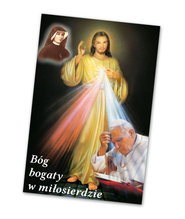 Księgarnia chrześcijańska - sklep religijny: Pocztówka Jezus Miłosierny z koronką do Bożego Miłosierdzia (10 sztuk)