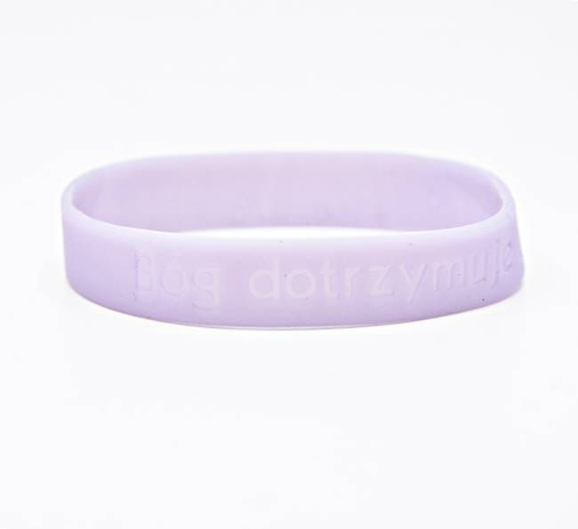 Bransoletka żelowa - Bóg dotrzymuje obietnicy księgarnia religijna sklep chrześcijański