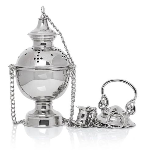 Sklep z dewocjonaliami artykuły liturgiczne: Kadzielnica srebrna trybularz do kościoła CE-1009N