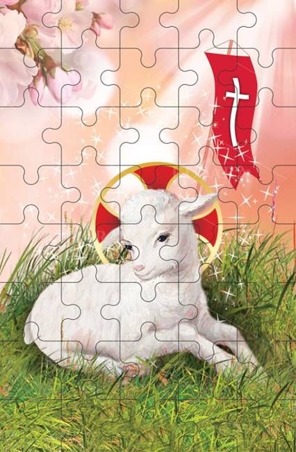 Puzzle Baranek Wielkanocny sklep chrześcijański dewocjonalia