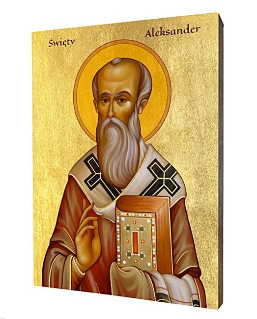 Święty Aleksander ikona złocona sklep chrześcijański - największy wybór ikon i obrazów religijnych