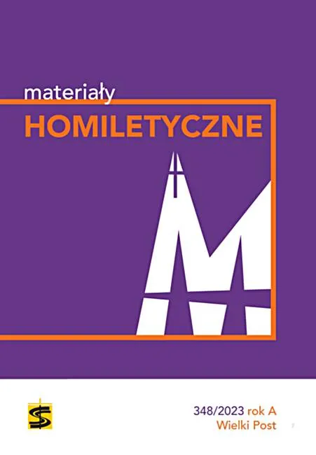 Materiały Homiletyczne 348/2023 rok A Wielki Post księgarnia Świętego Stanisława Biskupa Męczennika w Krakowie