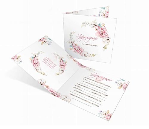 Zaproszenie na Uroczystość I Komunii Świętej ZPK03 wydawnictwo dewocjonalia sklep