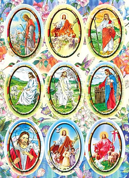 Naklejki religijne Wielkanoc MIX 029_054 sklep produkty sakralne dewocjonalia