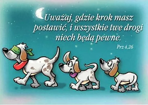 Naklejki "Uważaj, gdzie krok masz postawić ..." Prz 4,26 (5 sztuk) sklep chrześcijański