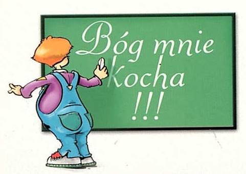 Naklejki "Bóg mnie kocha" (5 sztuk) sklep chrześcijański