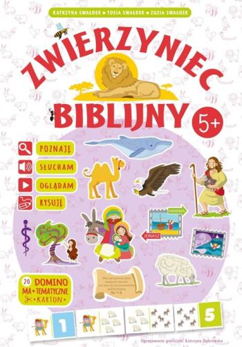 Zwierzyniec Biblijny. Poznaję, słucham, oglądam, rysuję ... KARTY DOMINO księgarnia chrześcijańska Wydawnictwo Diecezjalne w Sandomierzu