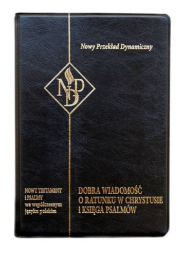 Kieszonkowy Nowy Testament i Psalmy NOWY PRZEKŁAD DYNAMICZNY, czarna okładka wydawnictwo Vocatio