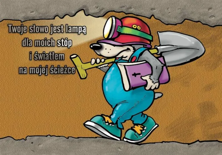 Pocztówki religijne sklep: Pocztówka - "Twoje Słowo jest lampą dla stóp moich i światłem ..."