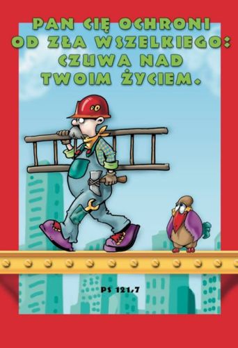 Pocztówka biblijna "Pan cię ochroni od zła wszelkiego: czuwa nad twoim życiem ..." sklep