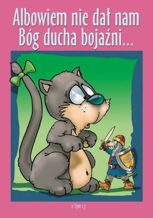 Pocztówka biblijna "Albowiem nie dał nam Pan ducha bojaźni" (2 Tm 1 ,7) księgarnia chrześcijańska