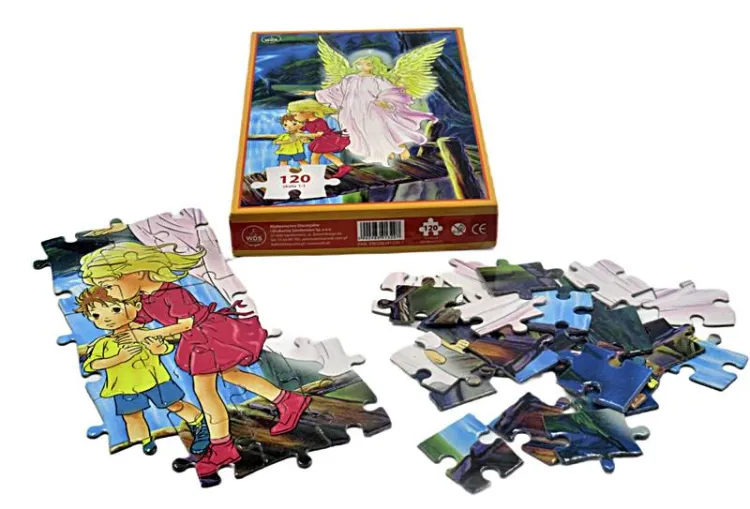 Puzzle Anioł Stróż z dziećmi 120 elementów (30 x 42 cm) sklep chrześcijański