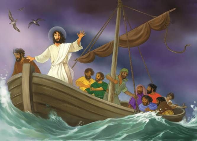 Puzzle Jezus ucisza burzę 120 elementów (30 x 42 cm) księgarnia religijna