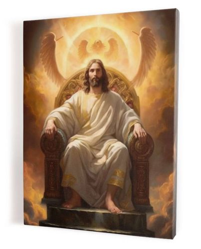Chrystus Król na tronie - obraz na płótnie canvas 40 x 60 sklep upominki religijne