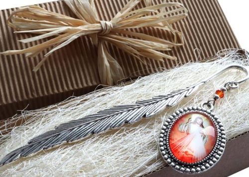 Jubilerska zakładka do książki z Jezusem Miłosiernym - opakowanie prezentowe 8537 [05] księgarnia chrześcijańska