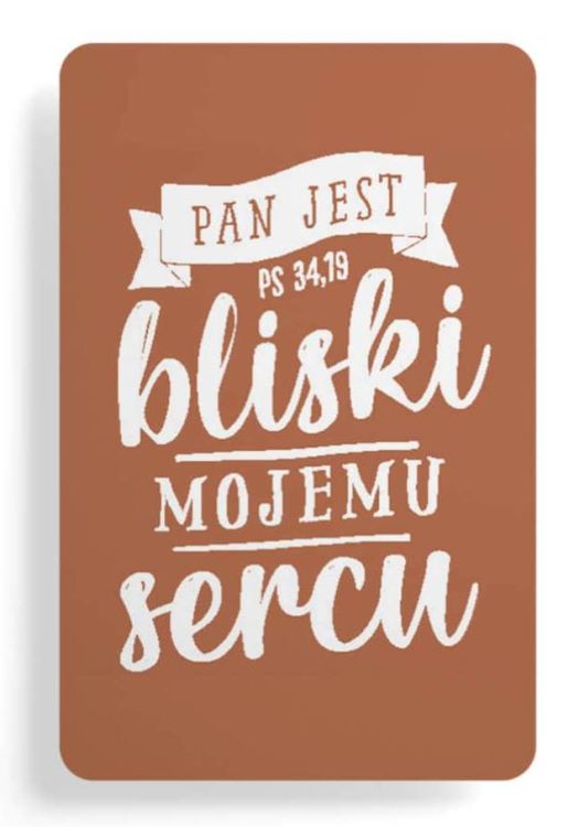 Sklep chrześcijański: Magnes na lodówkę "Pan jest bliski mojemu sercu" SZMG/0174