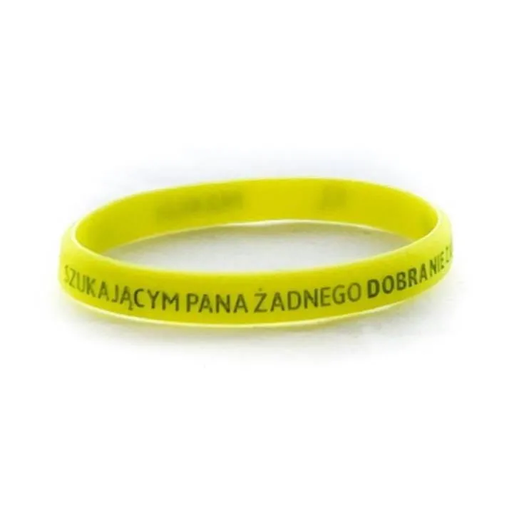 "Szukającym Pana żadnego dobra nie zabraknie" opaska silikonowa dla dzieci SZOP/0039 sklep chrześcijanski