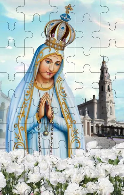Puzzle dla dzieci Matka Boża z Fatimy - 13 x 20 PUZ110 księgarnia
